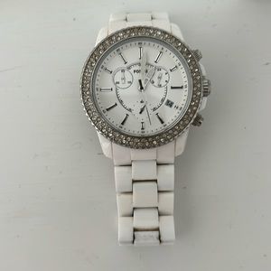 Fossil white watch